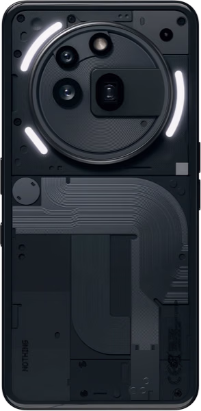 ด้านหลัง Nothing Phone พร้อมไฟ Glyph