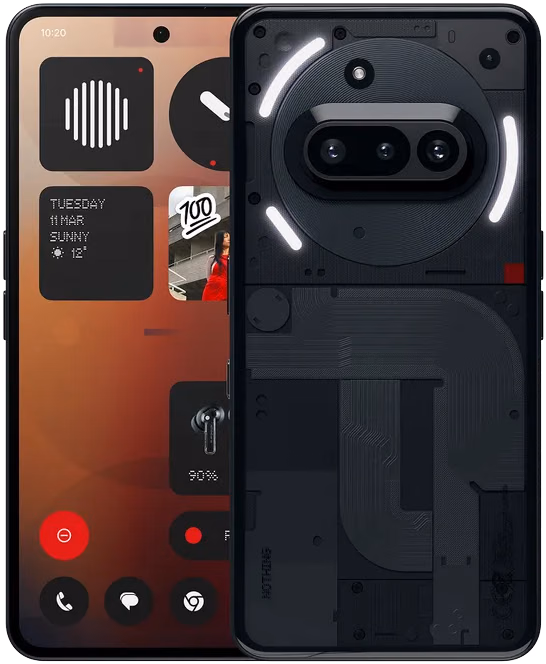 ตัวเครื่องโปร่งแสงของ Nothing Phone